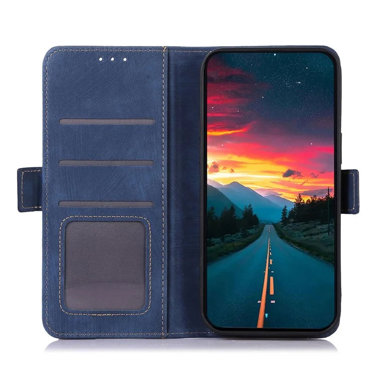 ABEEL For Samsung Galaxy A15 4G Case Wallet Retro Texture PU Leather Phone Stand Cover