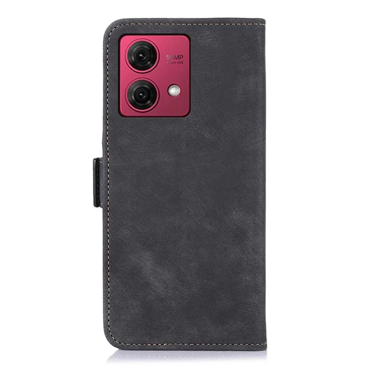 ABEEL For Motorola Moto G84 5G Case Retro Texture PU Leather Phone Cover with Wallet