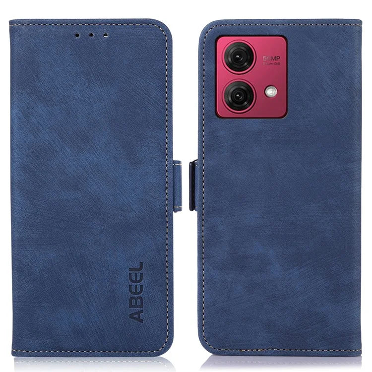 ABEEL For Motorola Moto G84 5G Case Retro Texture PU Leather Phone Cover with Wallet