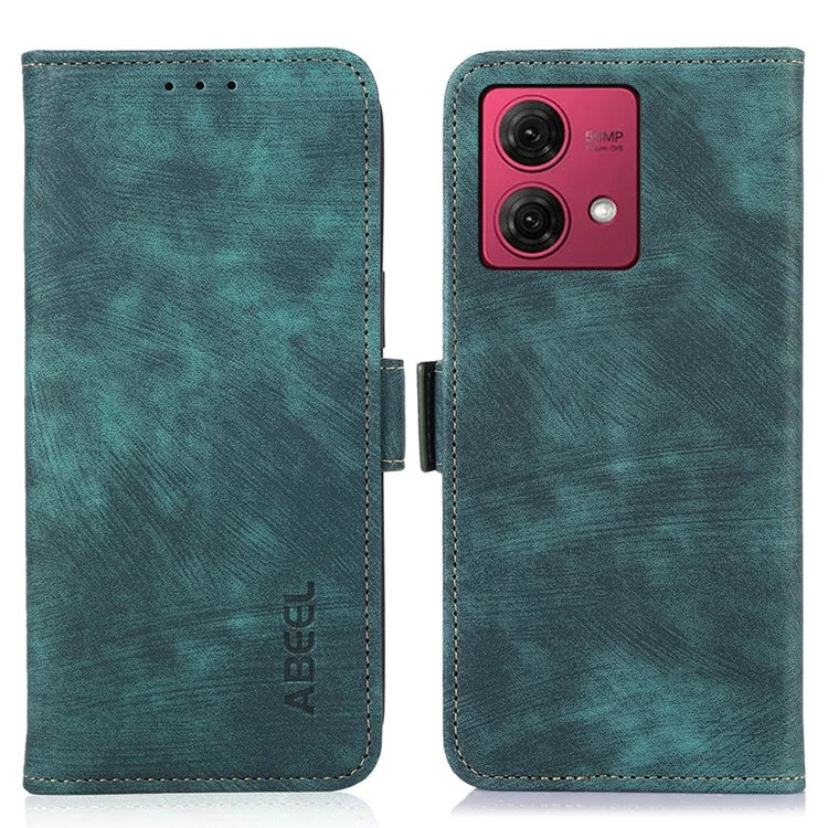 ABEEL For Motorola Moto G84 5G Case Retro Texture PU Leather Phone Cover with Wallet