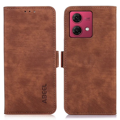 ABEEL For Motorola Moto G84 5G Case Retro Texture PU Leather Phone Cover with Wallet