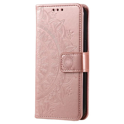 For Samsung Galaxy A05 4G Case Wallet PU Leather Imprinted Stand Phone Cover with Strap