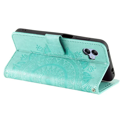 For Samsung Galaxy A05 4G Case Wallet PU Leather Imprinted Stand Phone Cover with Strap