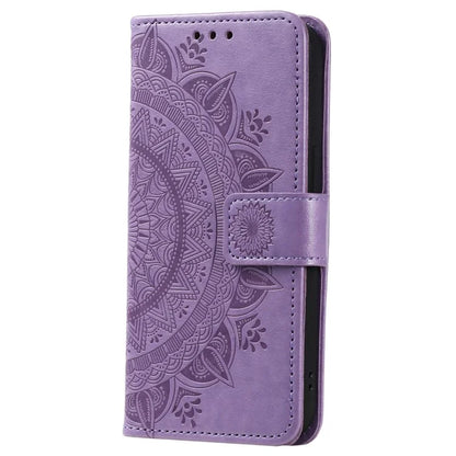 For Samsung Galaxy A05 4G Case Wallet PU Leather Imprinted Stand Phone Cover with Strap