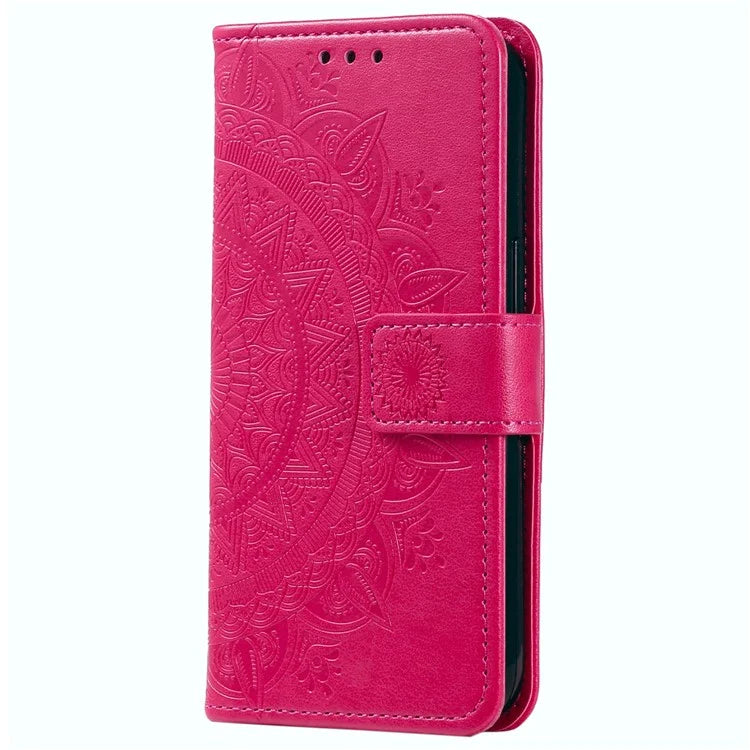 For Samsung Galaxy A05 4G Case Wallet PU Leather Imprinted Stand Phone Cover with Strap