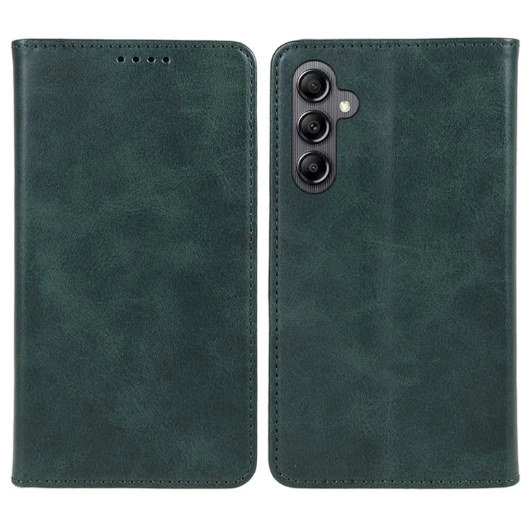 For Samsung Galaxy A15 5G Case Calf Texture Stand Wallet PU Leather Phone Cover