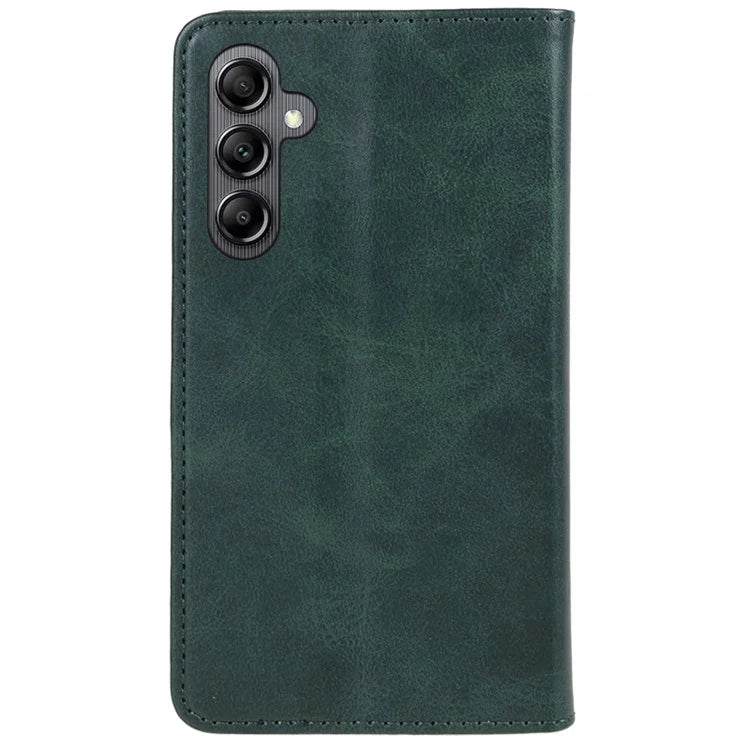 For Samsung Galaxy A15 5G Case Calf Texture Stand Wallet PU Leather Phone Cover