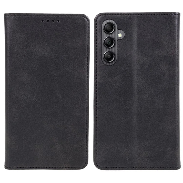 For Samsung Galaxy A15 5G Case Calf Texture Stand Wallet PU Leather Phone Cover