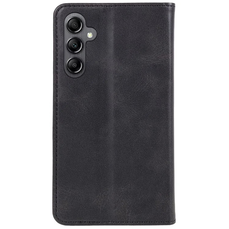 For Samsung Galaxy A15 5G Case Calf Texture Stand Wallet PU Leather Phone Cover