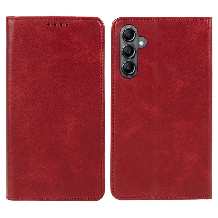 For Samsung Galaxy A15 5G Case Calf Texture Stand Wallet PU Leather Phone Cover