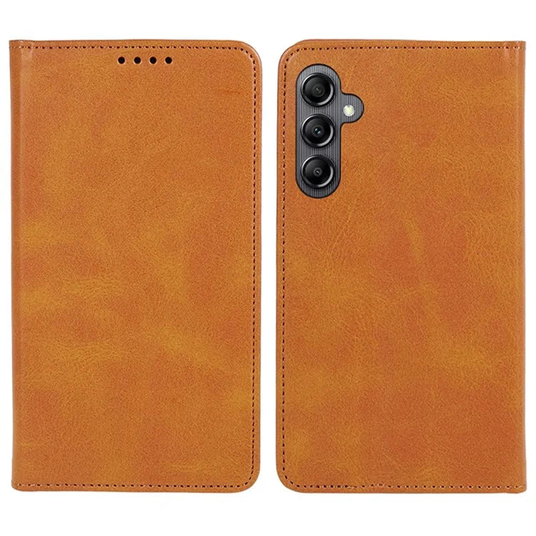 For Samsung Galaxy A15 5G Case Calf Texture Stand Wallet PU Leather Phone Cover
