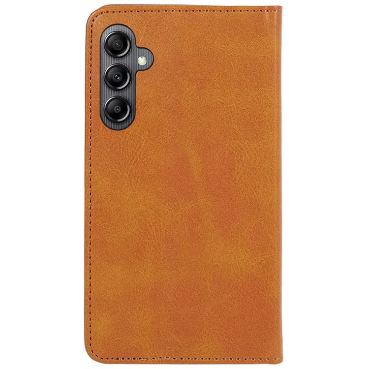For Samsung Galaxy A15 5G Case Calf Texture Stand Wallet PU Leather Phone Cover
