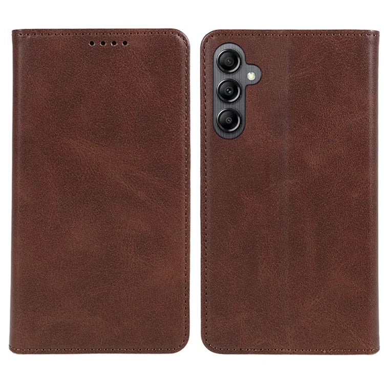 For Samsung Galaxy A15 5G Case Calf Texture Stand Wallet PU Leather Phone Cover