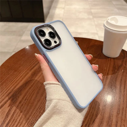 For iPhone 15 Pro Max Case Drop Proof TPU+PC Mobile Phone Back Cover