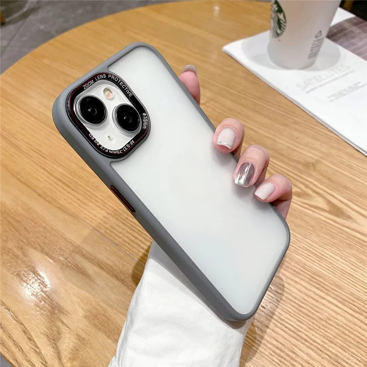 For iPhone 15 Plus Case TPU+PC Mobile Phone Shockproof Back Cover