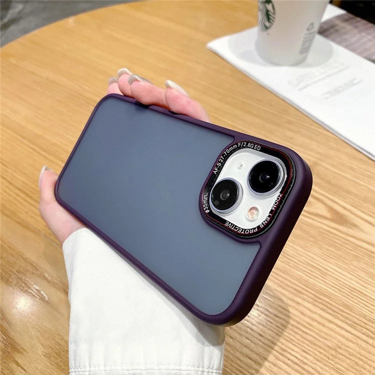 For iPhone 15 Plus Case TPU+PC Mobile Phone Shockproof Back Cover
