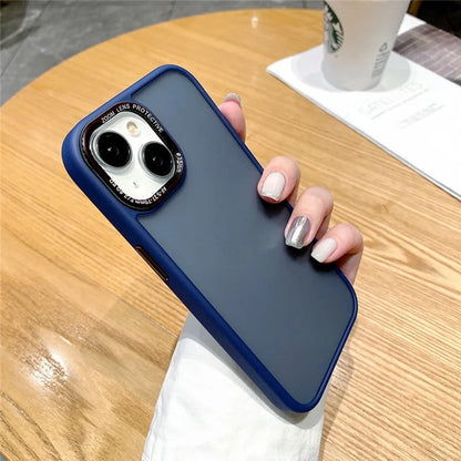 For iPhone 15 Plus Case TPU+PC Mobile Phone Shockproof Back Cover