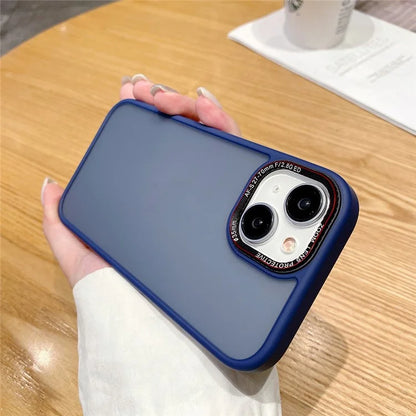 For iPhone 15 Plus Case TPU+PC Mobile Phone Shockproof Back Cover