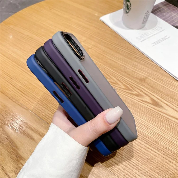 For iPhone 15 Plus Case TPU+PC Mobile Phone Shockproof Back Cover