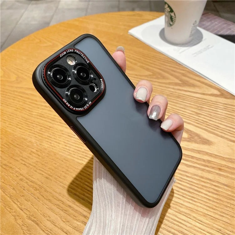 For iPhone 14 Pro Case Precise Cutout Shockproof TPU+PC Phone Back Cover