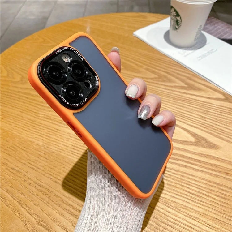 For iPhone 14 Pro Case Precise Cutout Shockproof TPU+PC Phone Back Cover