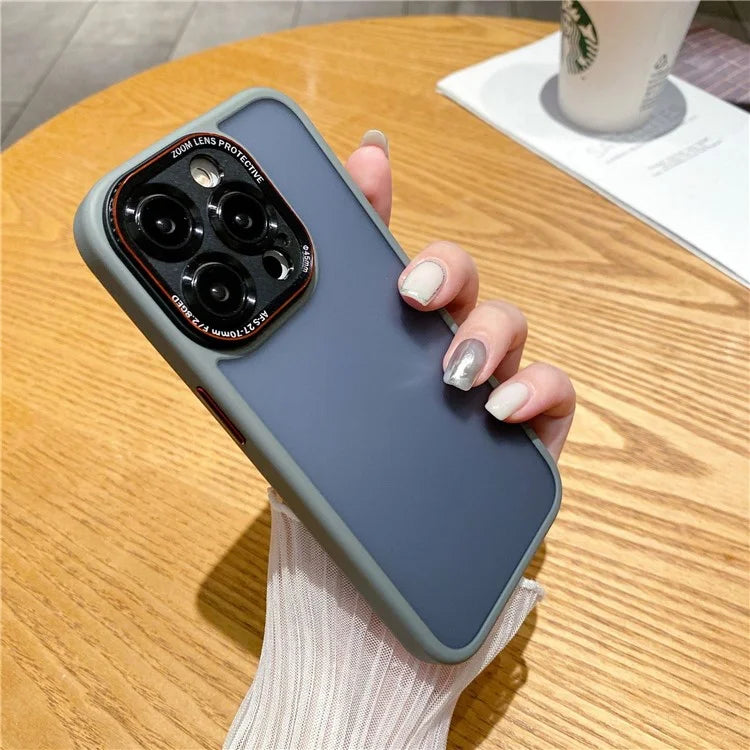 For iPhone 14 Pro Case Precise Cutout Shockproof TPU+PC Phone Back Cover