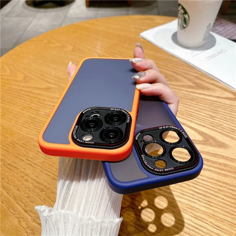 For iPhone 14 Pro Case Precise Cutout Shockproof TPU+PC Phone Back Cover