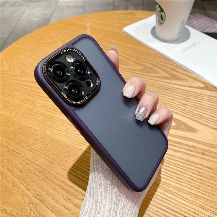 For iPhone 14 Pro Case Precise Cutout Shockproof TPU+PC Phone Back Cover