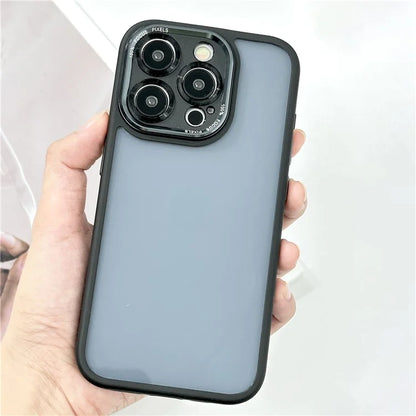 Precise Cutout TPU+PC Cover for iPhone 15 Pro Max Case Anti-Drop Shockproof Phone Case