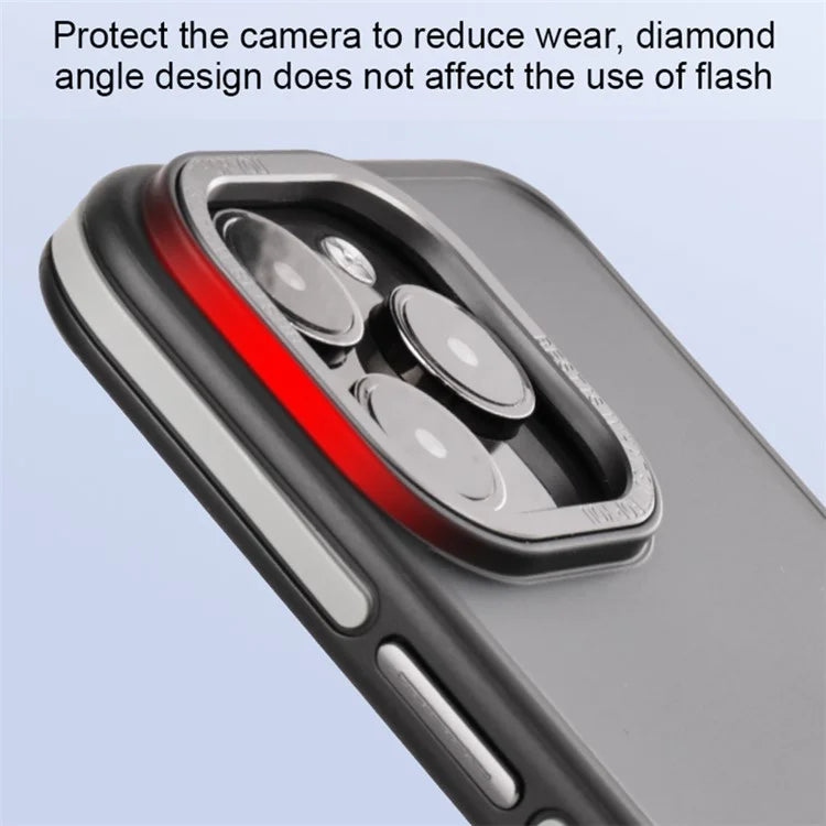 For iPhone 15 Pro Max Case Matte Dual Color TPU+PC Phone Cover