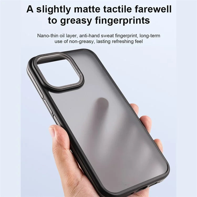 For iPhone 15 Pro Max Case Matte Dual Color TPU+PC Phone Cover