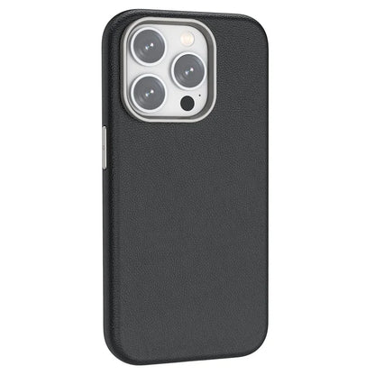 Compatible with MagSafe For iPhone 15 Pro Max Case Anti-Scratch PU Leather+TPU Cell Phone Back Cover