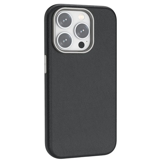 Compatible with MagSafe For iPhone 15 Pro Max Case Anti-Scratch PU Leather+TPU Cell Phone Back Cover