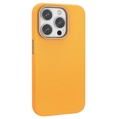 Compatible with MagSafe For iPhone 15 Pro Max Case Anti-Scratch PU Leather+TPU Cell Phone Back Cover