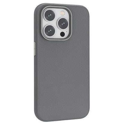 Compatible with MagSafe For iPhone 15 Pro Max Case Anti-Scratch PU Leather+TPU Cell Phone Back Cover