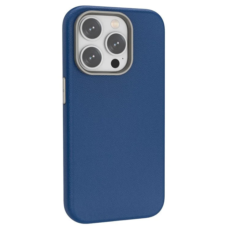 Compatible with MagSafe For iPhone 15 Pro Max Case Anti-Scratch PU Leather+TPU Cell Phone Back Cover