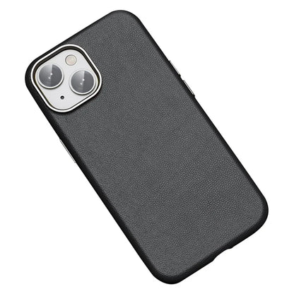 For iPhone 15 Plus Case PU Leather+TPU Phone Back Protector Compatible with MagSafe