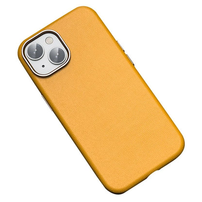For iPhone 15 Plus Case PU Leather+TPU Phone Back Protector Compatible with MagSafe