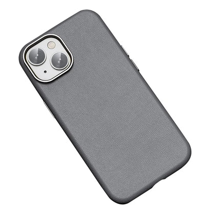 For iPhone 15 Plus Case PU Leather+TPU Phone Back Protector Compatible with MagSafe