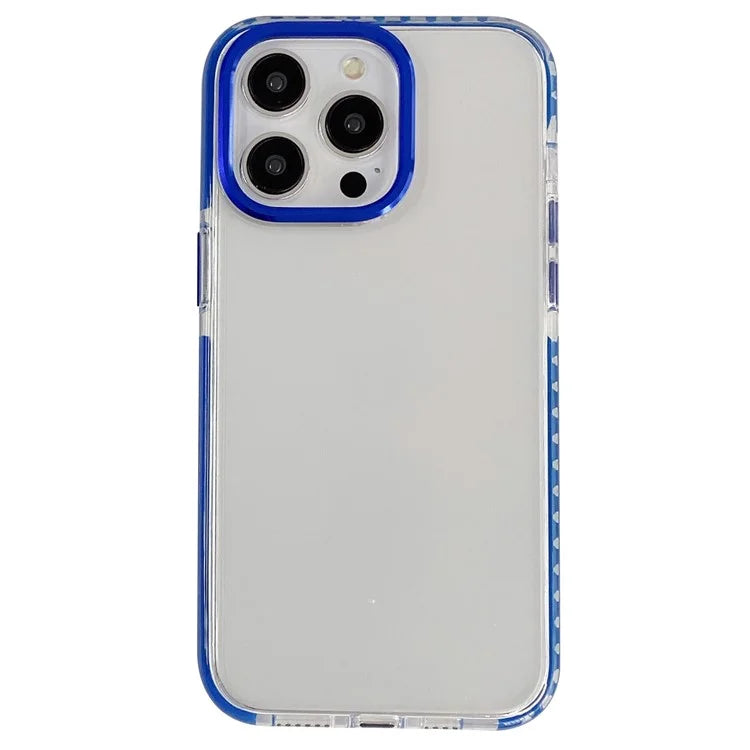 For iPhone 15 Pro Case TPU+PC Shockproof Mobile Phone Clear Back Cover