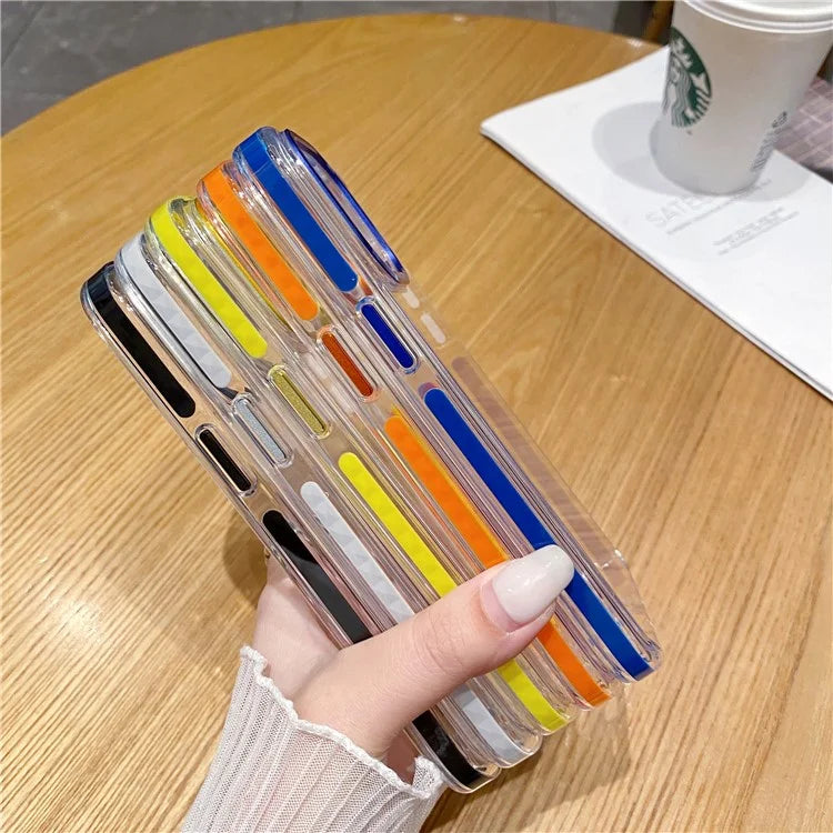 For iPhone 15 Pro Case TPU+PC Shockproof Mobile Phone Clear Back Cover