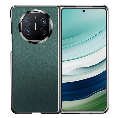 For Huawei Mate X5 Case PU Leather Coated TPU Electroplating Phone Cover