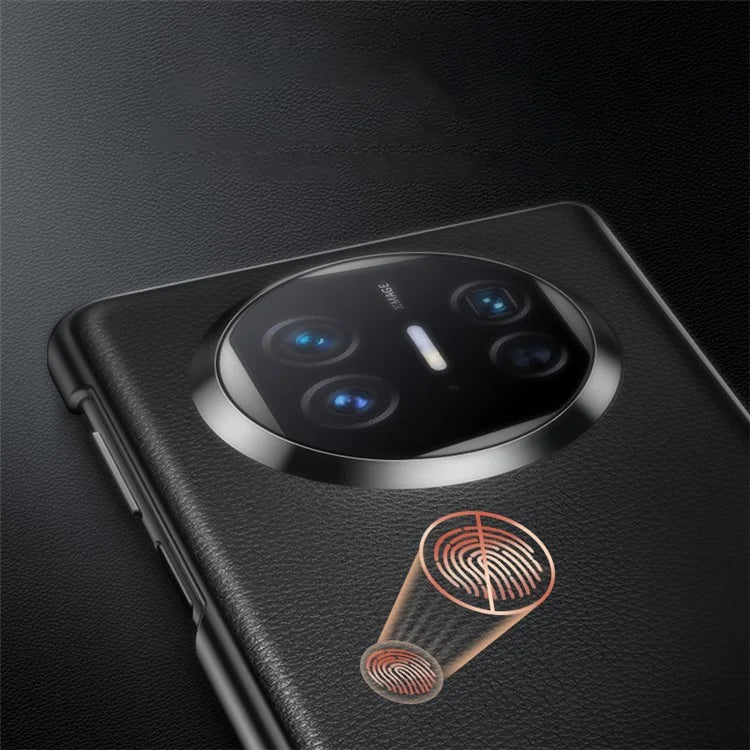 For Huawei Mate X5 Case PU Leather Coated TPU Electroplating Phone Cover