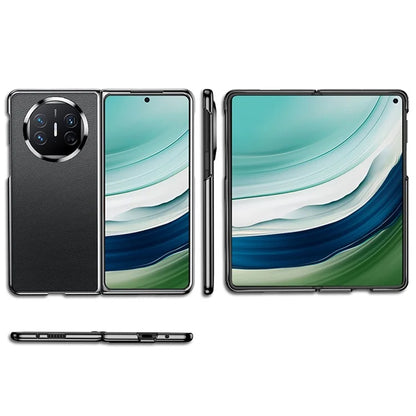 For Huawei Mate X5 Case PU Leather Coated TPU Electroplating Phone Cover