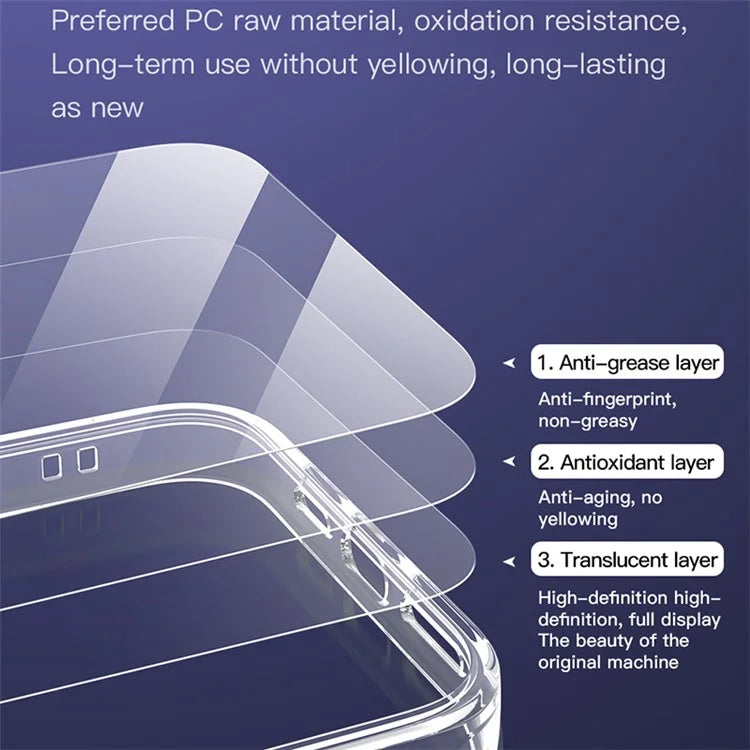 TOTU AA-106 for iPhone 14 Plus Clear Case Scratch-resistant PC + TPU Cover