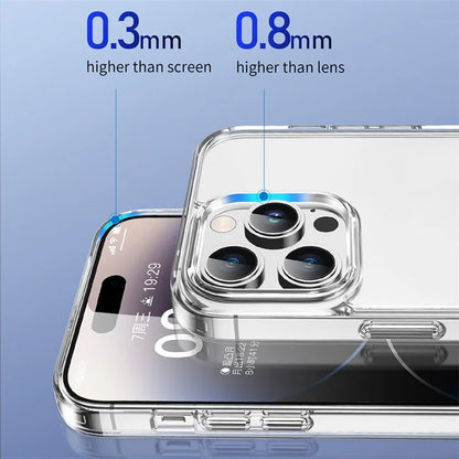 TOTU PC-04 for iPhone 15 Pro Max Clear Case PC + TPU Phone Back Cover