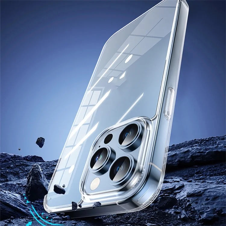 TOTU PC-04 for iPhone 15 Pro Max Clear Case PC + TPU Phone Back Cover
