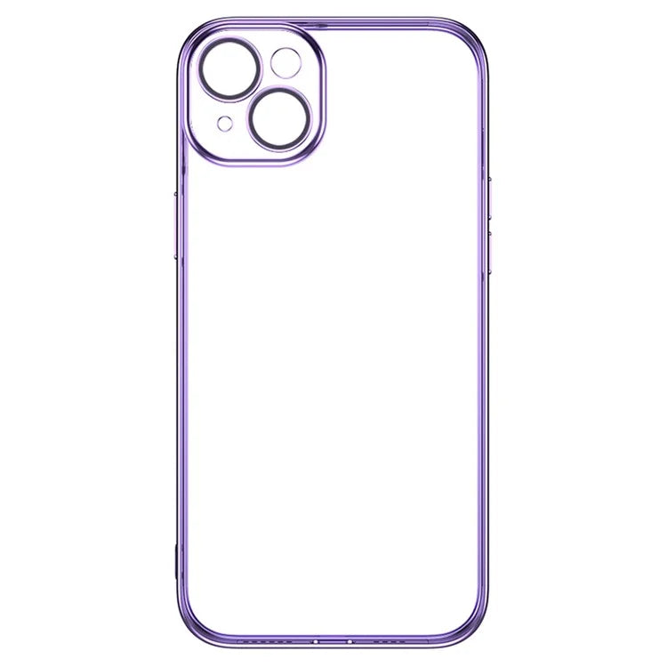 TOTU AA-155 For iPhone 14 Plus Clear Case Electroplating TPU Phone Cover