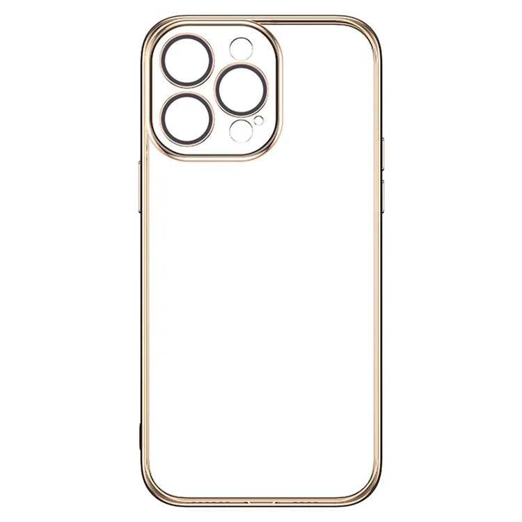 TOTU AA-155 For iPhone 14 Pro TPU Case Transparent Electroplating Phone Cover