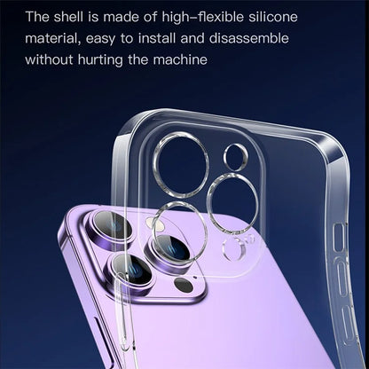 TOTU AA-067 For iPhone 14 Pro Case Shockproof Soft TPU Phone Cover HD Clear Phone Shell